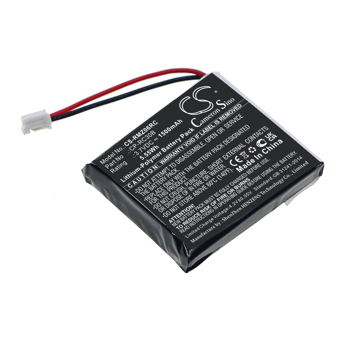 CS-RMZ06RC Replacement Battery – Compatible with Mamba RC30-0027101, Mamba RC30-013601