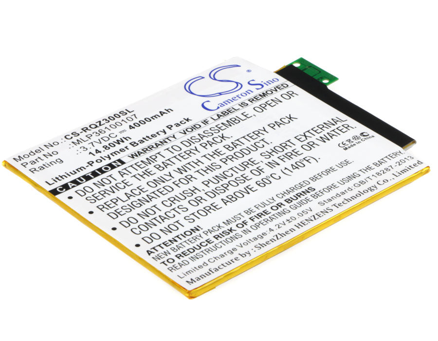 3.7V 4000mAh/14.80Wh Li-Polymer Tablet Battery for Verizon