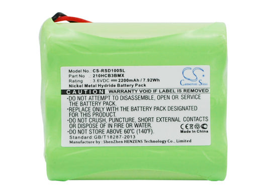 3.6V 2200mAh/7.92Wh Ni-MH DAB Digital Battery for Roberts