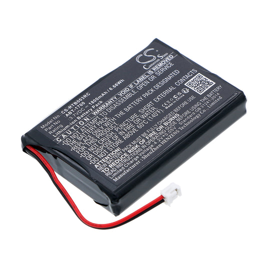 3.7V 1800mAh/6.66Wh Li-ion Remote Control Battery for RTI
