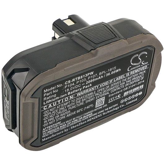 CS-RTB813PW Replacement Battery – Compatible with BID-1801M, BID-180L, BID1821, BIW180, CAD-180L, CAG-180M, CAP-1801M, CCC-1801M, CCC-180L, CCD-1801, CCG-1801M, CCG-180L, CCS-1801/DM, CCS-1801/LM, CCS-1801D, CCS-1801LM, CCW-180L, CDA1802, CDA18021B, CDA-18021B, CDA18022B, CDA1802M, CDC-181M, CDI-1802, CDI-1802M, CDI-1803, CDI-1803M, CDL1802P4, CFA-180M, CFP-180FM, CFP-180S, CFP-180SM, CHD-1801M, CHI-1802M, CHP-1802M, CHV-180L, CHV-18WDM, CID-1802M, CID-1803L, CID-1803M, CID-182L, CID-183L,