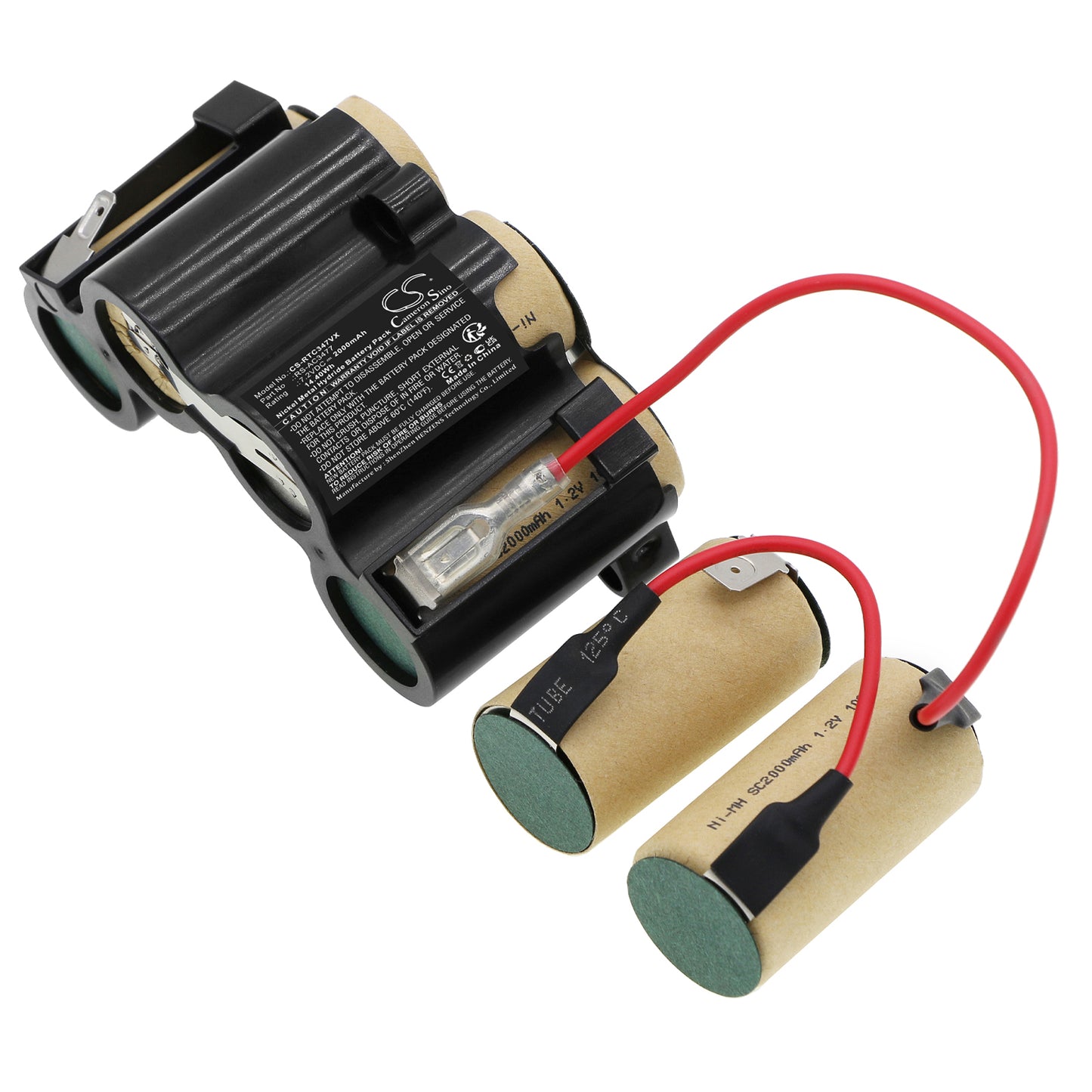 CS-RTC347VX Replacement Battery – Compatible with AC47, AC4769, AC476901, AC476901 / 2D0, AC476901 / 2D1, AC476901/2D0, AC476901/2D1, Minivac Extenso