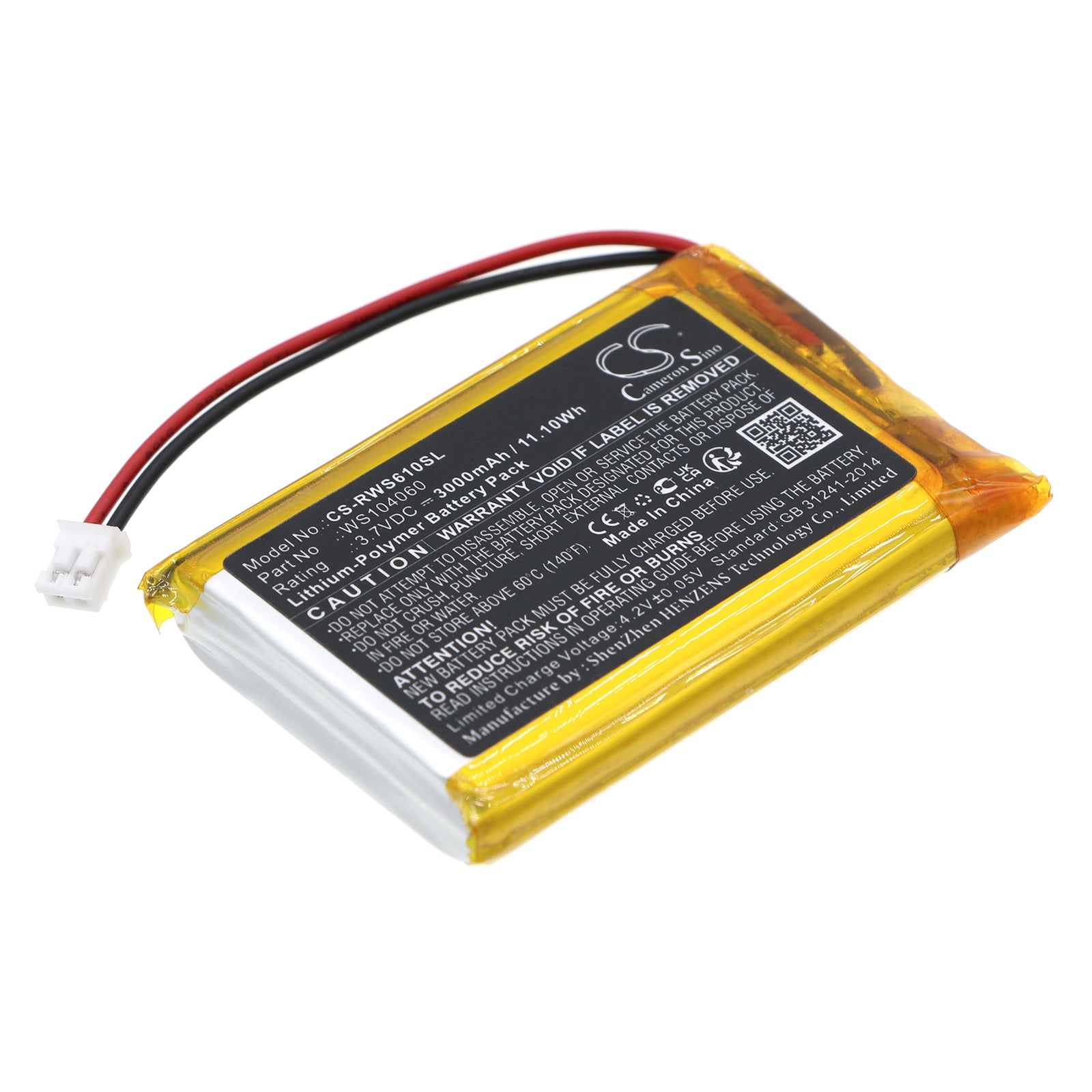 CS-RWS610SL Replacement Battery – Compatible with Raspberry Pi, Raspberry Pi 2B, Raspberry Pi 3B, Raspberry Pi 3B+, Raspberry Pi 4B, Raspberry Pi A+, Raspberry Pi B, Raspberry Pi B+, SW6106