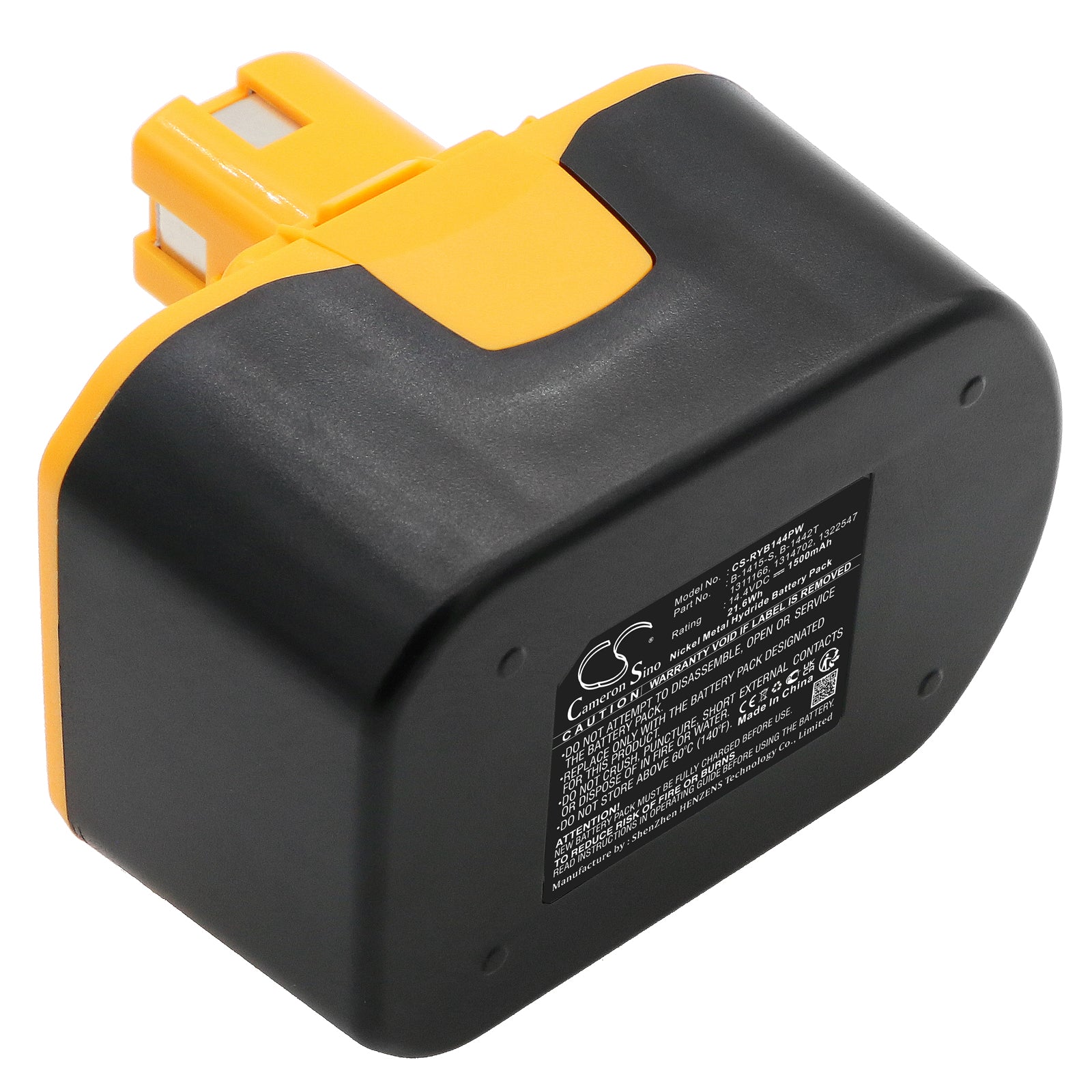 14.4V 1500mAh/21.6Wh Ni-MH Power Tools Battery for Ryobi
