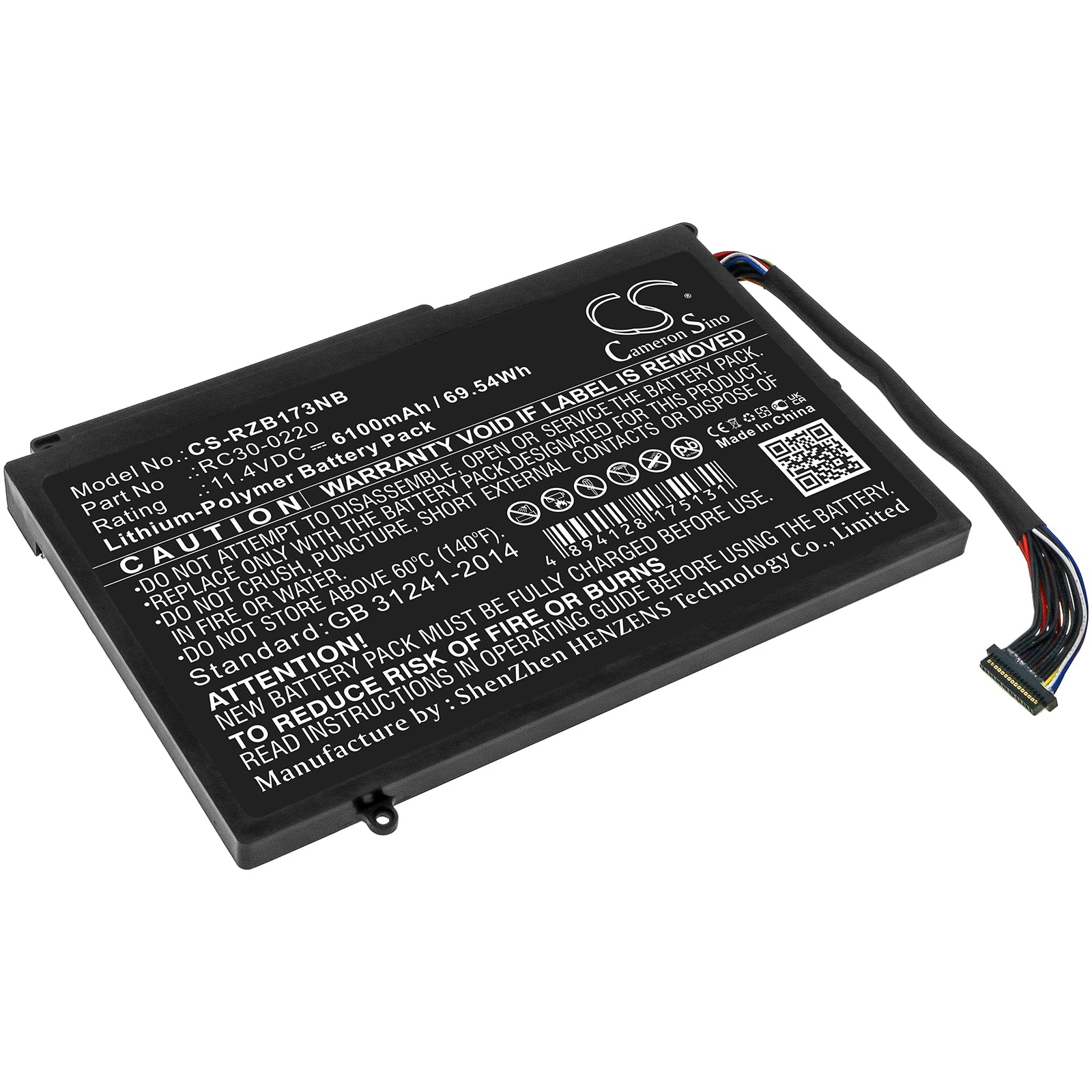 CS-RZB173NB Replacement Battery – Compatible with Blade Pro 17 2019 4k UHD, Blade Pro 17 2019 Full HD, Blade Pro 17 2019 RTX 2060, Blade Pro 17 2019 RTX 2070, Blade Pro 17 2019 RTX 2080, Blade Pro 17 FHD, Blade Pro 17 Late 2019, Blade Pro 17.3 2019, Blade Pro 17.3 Full HD, Blade Pro 2017 GTX 1060, Blade Pro GTX 1060, Blade Pro Rz09-0220, Razer Blade Pro 17 2019 FHD, Rz09-0220