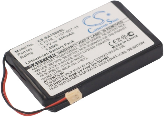 3.7V 450mAh/1.67Wh Li-ion MP3/MP4/PMP Battery for Sony
