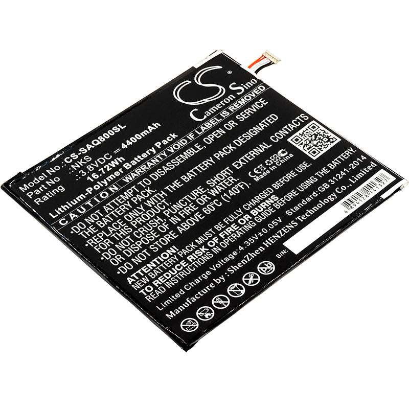 3.8V 4400mAh/16.72Wh Li-Polymer Tablet Battery for Sprint