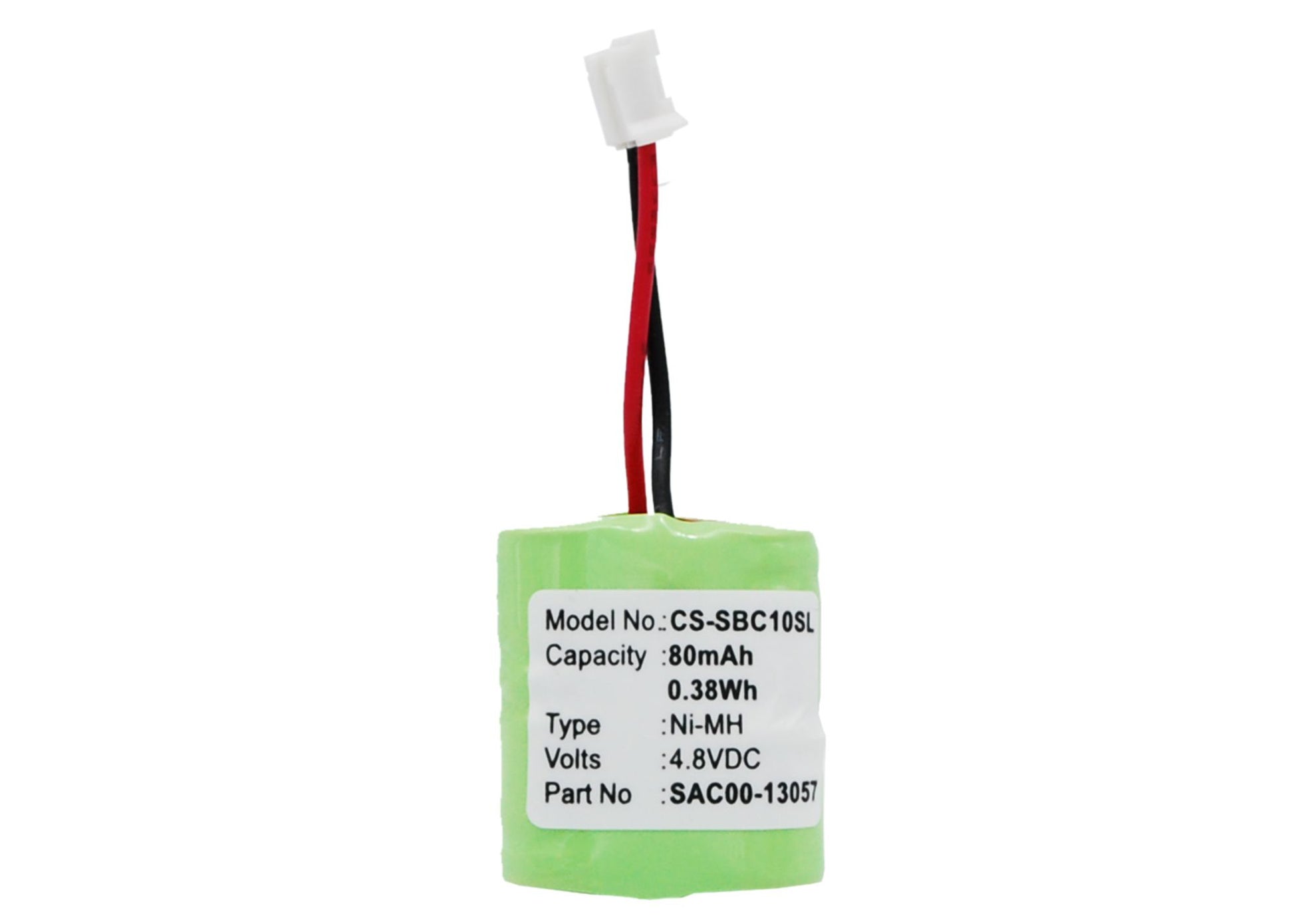 4.8V 80mAh/0.38Wh Ni-MH Dog Collar Battery for Sportdog