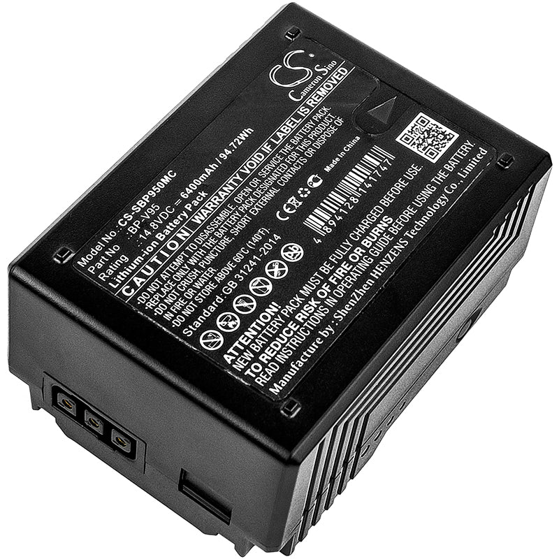14.8V 6400mAh/94.72Wh Li-ion Camera Battery for Sony