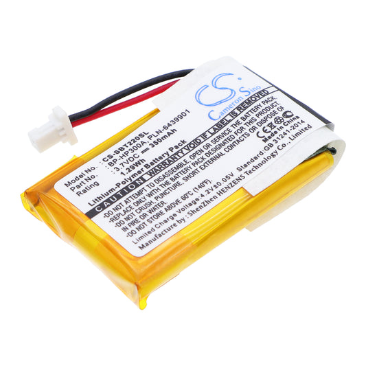 3.7V 350mAh/1.29Wh Li-Polymer Wireless Headset Battery for Sony