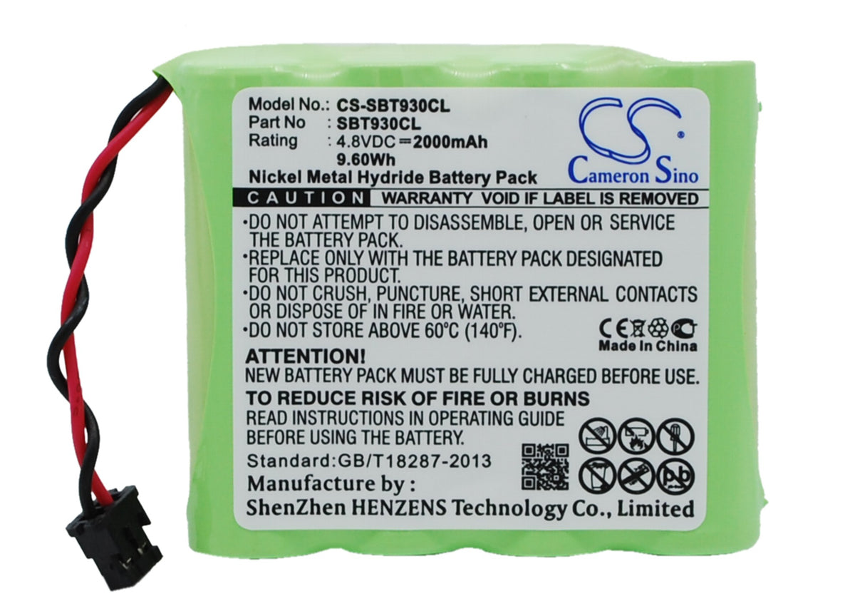 4.8V 2000mAh/9.60Wh Ni-MH Cordless Phone Battery for Sony