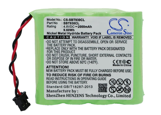 4.8V 2000mAh/9.60Wh Ni-MH Cordless Phone Battery for Sony