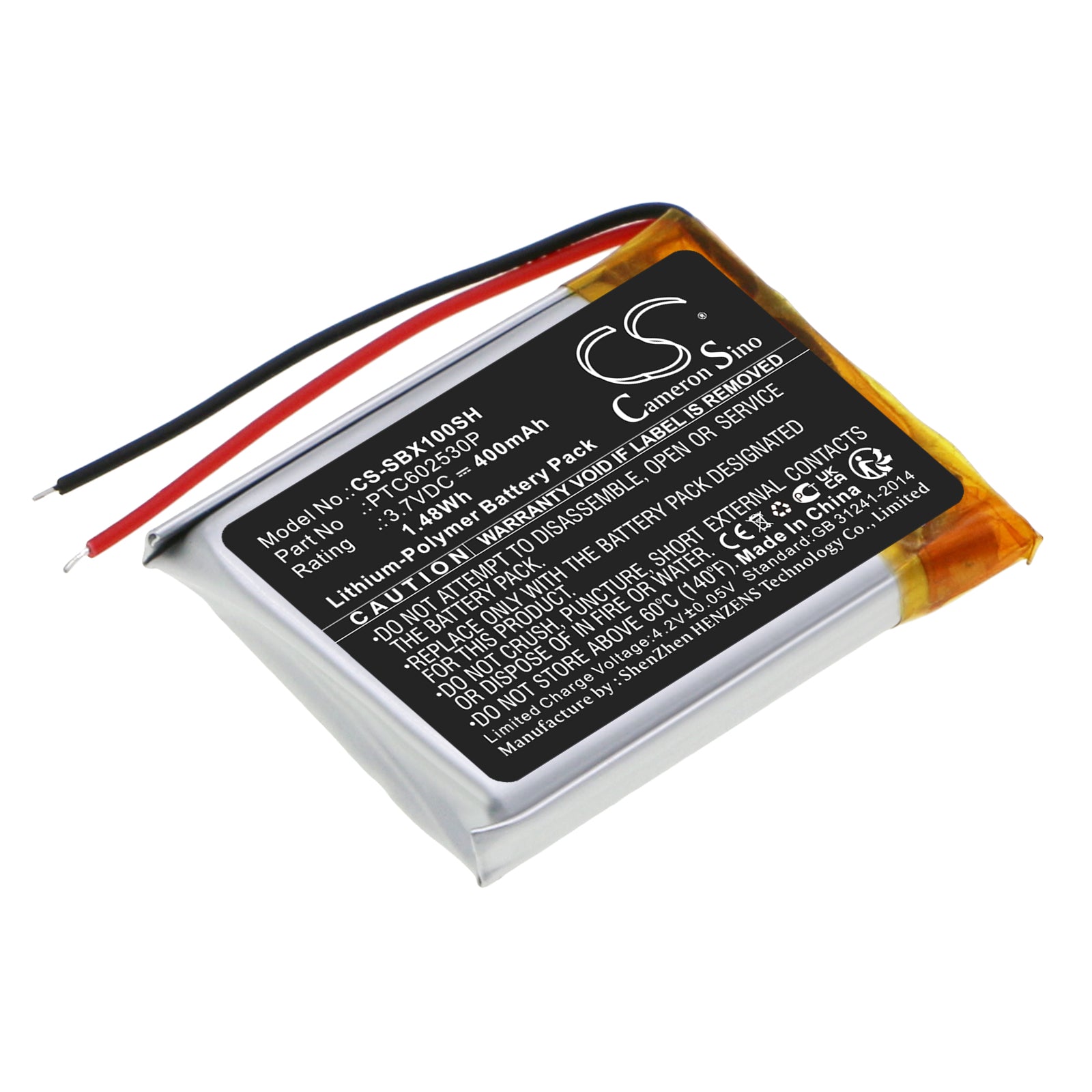 CS-SBX100SH Replacement Battery – Compatible with X10 GPS Watch, X10 MILITARY GPS Watch