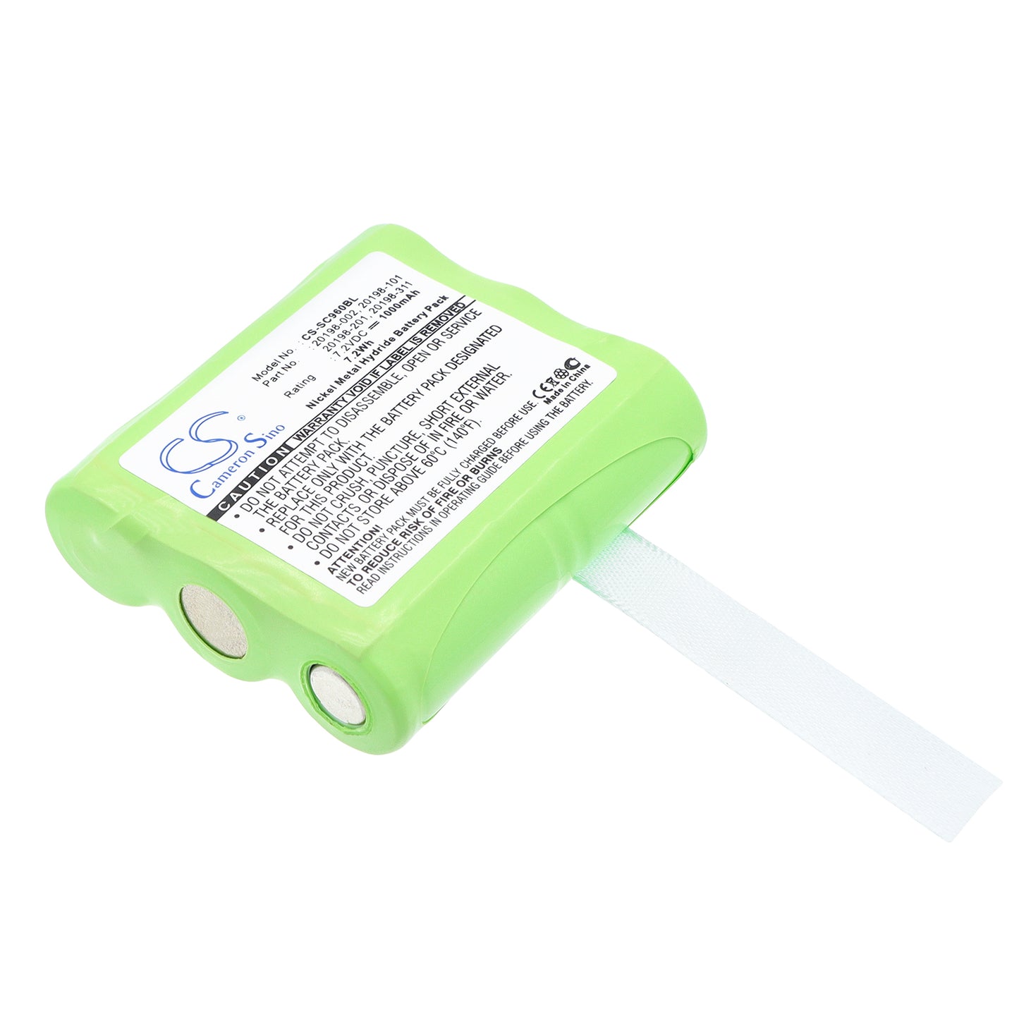 7.2V 1000mAh/7.2Wh Ni-MH Barcode/Scanner Battery for Symbol
