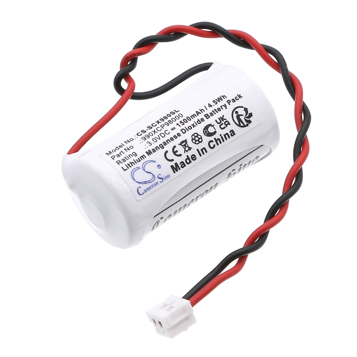 CS-SCX980SL Replacement Battery – Compatible with 990XCO980000, 990XCP9800, 990XCP98000, 990XCP99000, Modicon Quantum CPU, Safety CPU, TSX37, TWDLCAA40DRF, TWDLCAE40DRF, Unity Pro Standard CPU, Wilpa 1949C