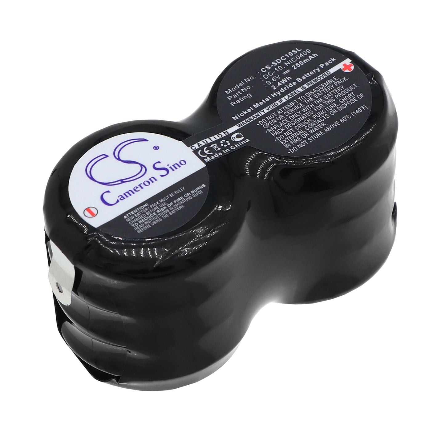 9.6V 250mAh Ni-MH Dog Collar Battery for Tri-Tronics