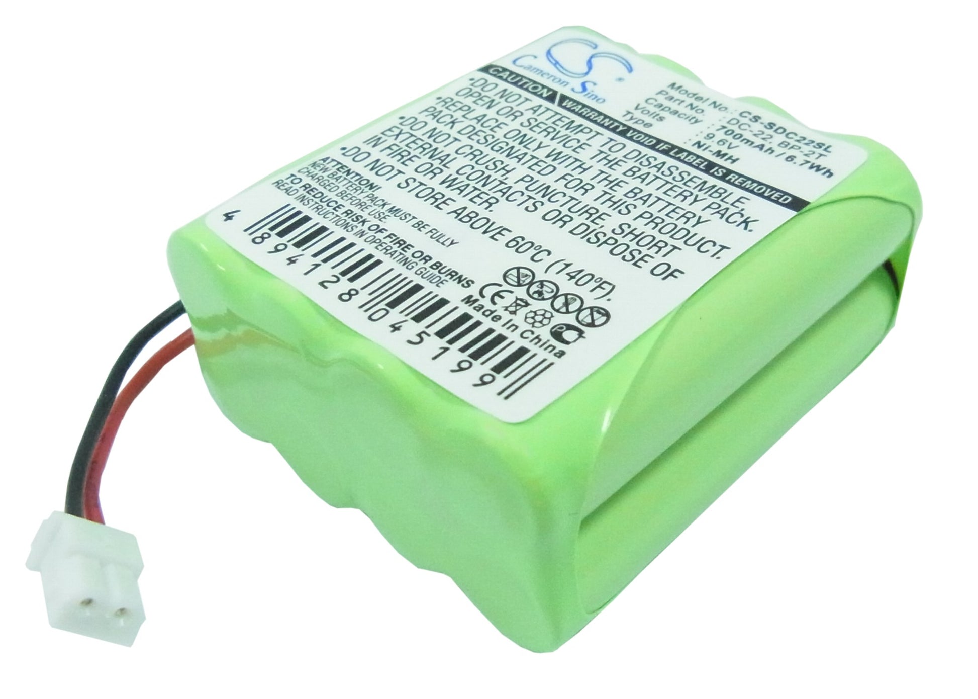 9.6V 700mAh Ni-MH Dog Collar Battery for Sportdog
