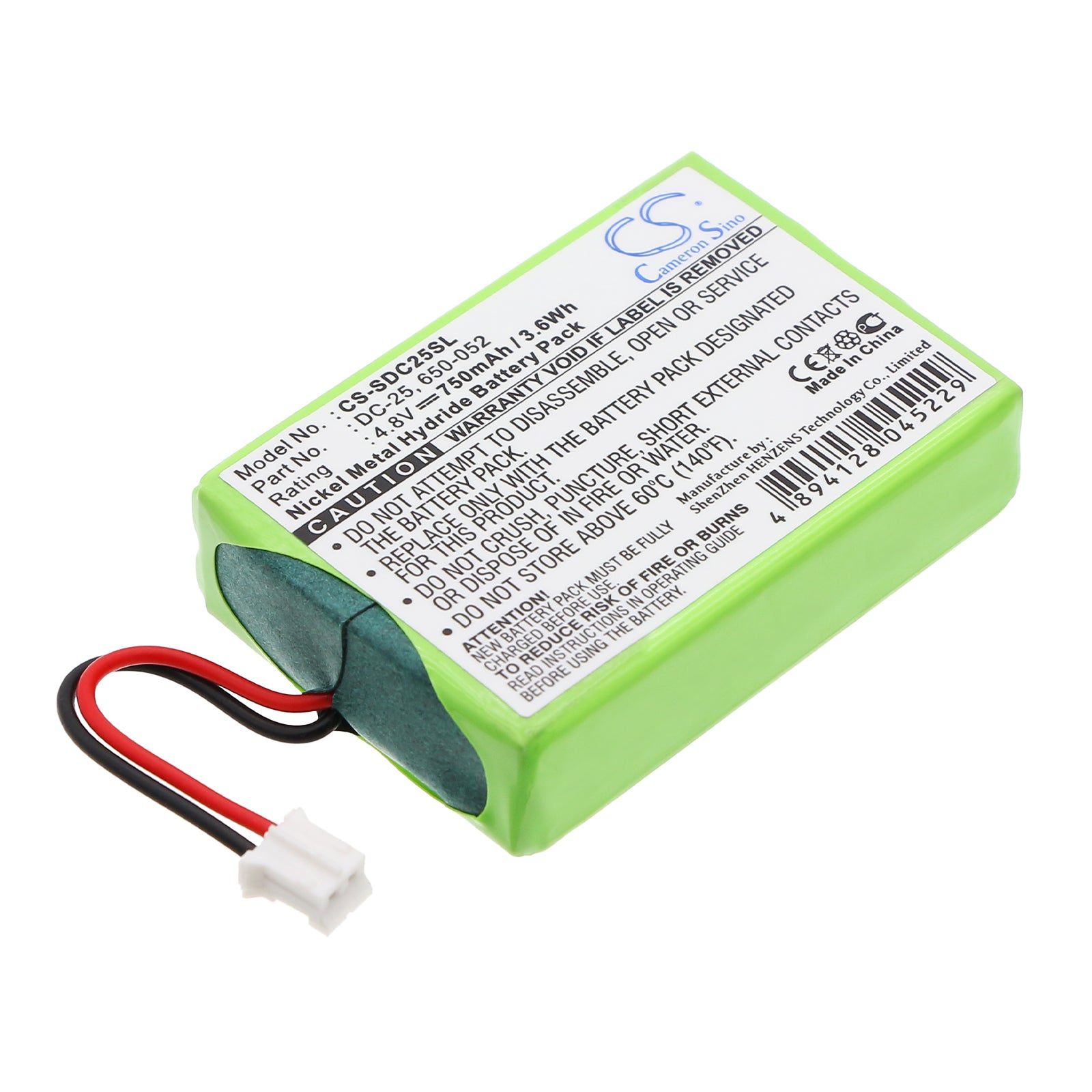 4.8V 750mAh/3.60Wh Ni-MH Dog Collar Battery for KINETIC