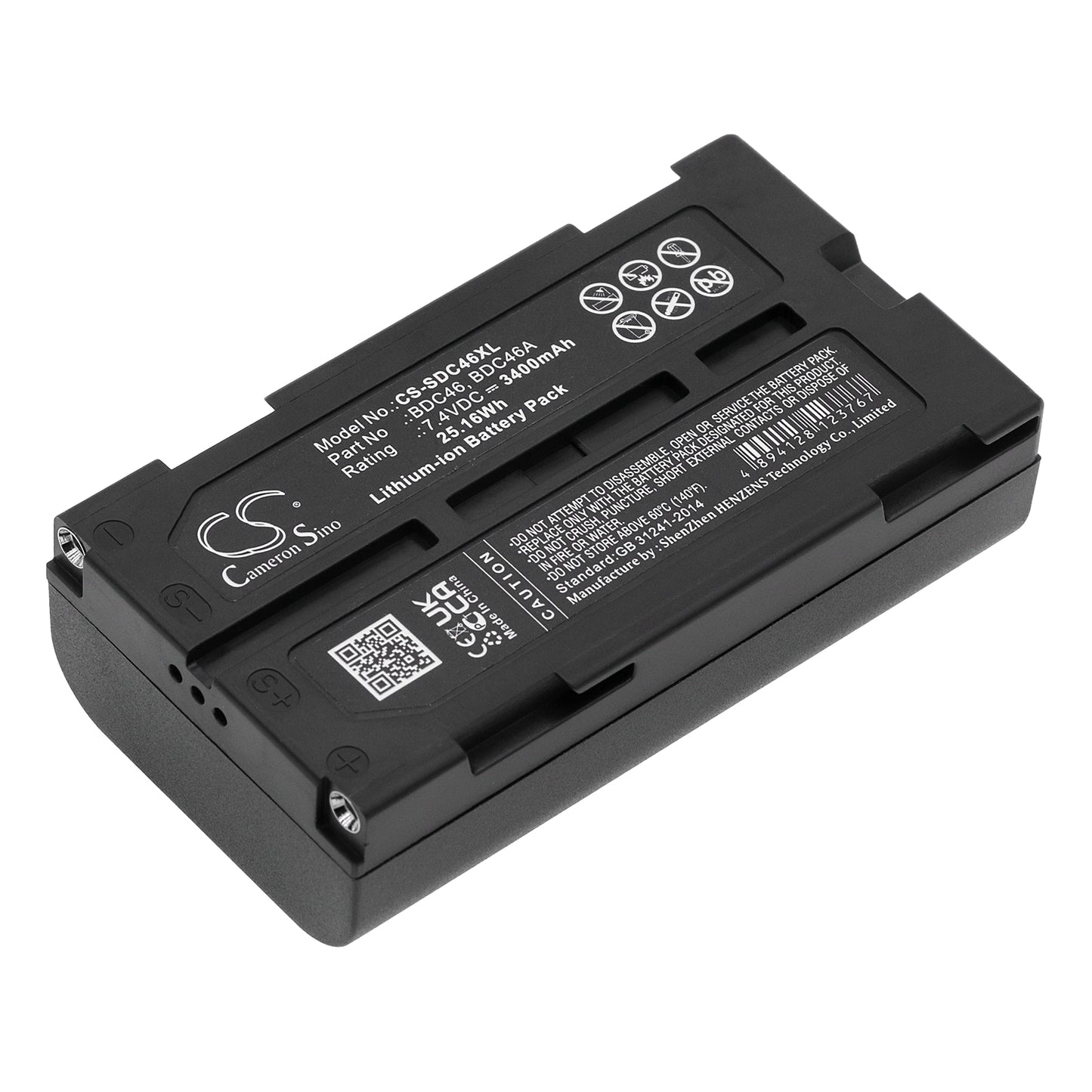 CS-SDC46XL Replacement Battery – Compatible with a SET300, DL30, GIR1600 DGPS Receiver, GIR1600 GPS Receiver, GM52-S, GRS-1, GRS-1 Mobile GIS Mapping Syste, GRS1700 CSX, LDT520 Laser Digital Theodolit, MONMOS NET1 200 3D STATIONS, NET1200, RCP4-5 Controlers, SCT6, SCT6 total Stations, SDL30, SDL30 Digital Level, SDL30M 10, SDL30M 30R, SDL30M Digital Level, SDL50, SDL50 Digital Level, SET 200, SET 210, SET 210K, SET 230R, SET 230R3, SET 230RK, SET 230RK3, SET 300, SET 310, SET 310K, SET 330, SET