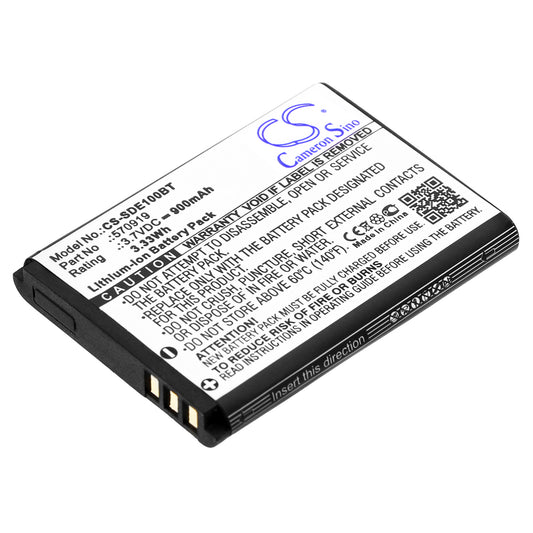 3.7V 900mAh/3.33Wh Li-ion Alarm System Battery for SEDEA
