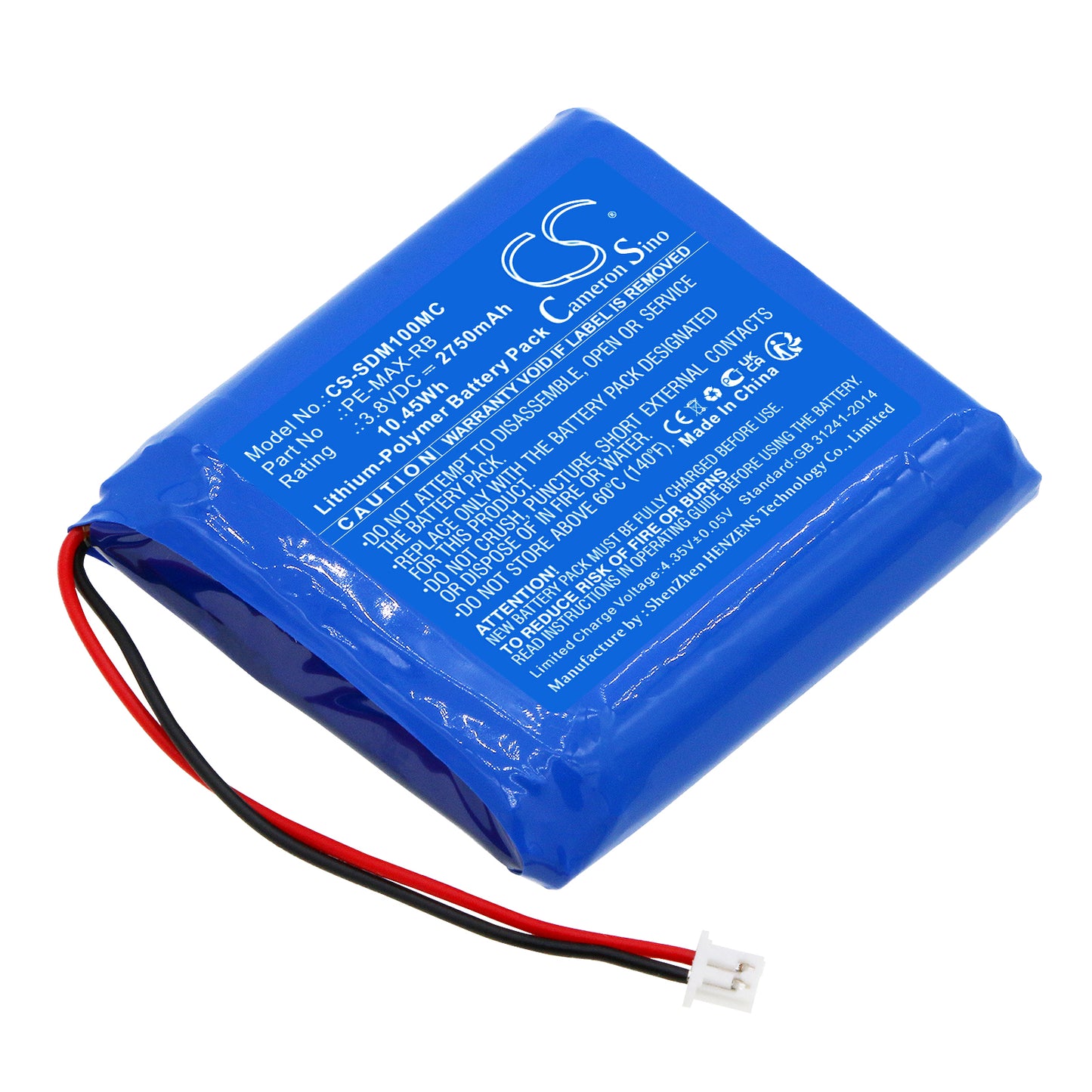 CS-SDM100MC Replacement Battery – Compatible with PE-EDGE, PE-MAX