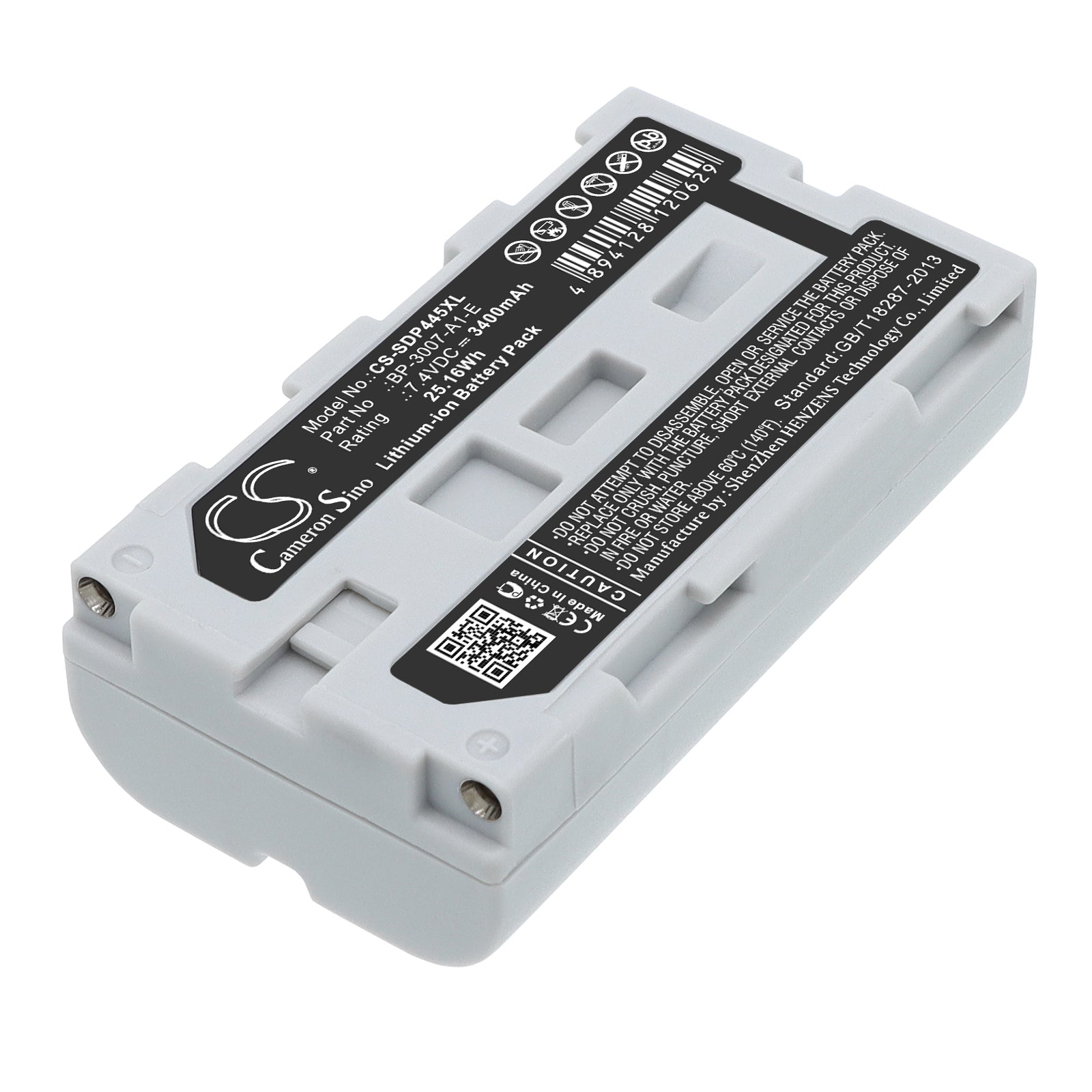 7.4V 3400mAh/25.16Wh Li-ion Printer Battery for Seiko