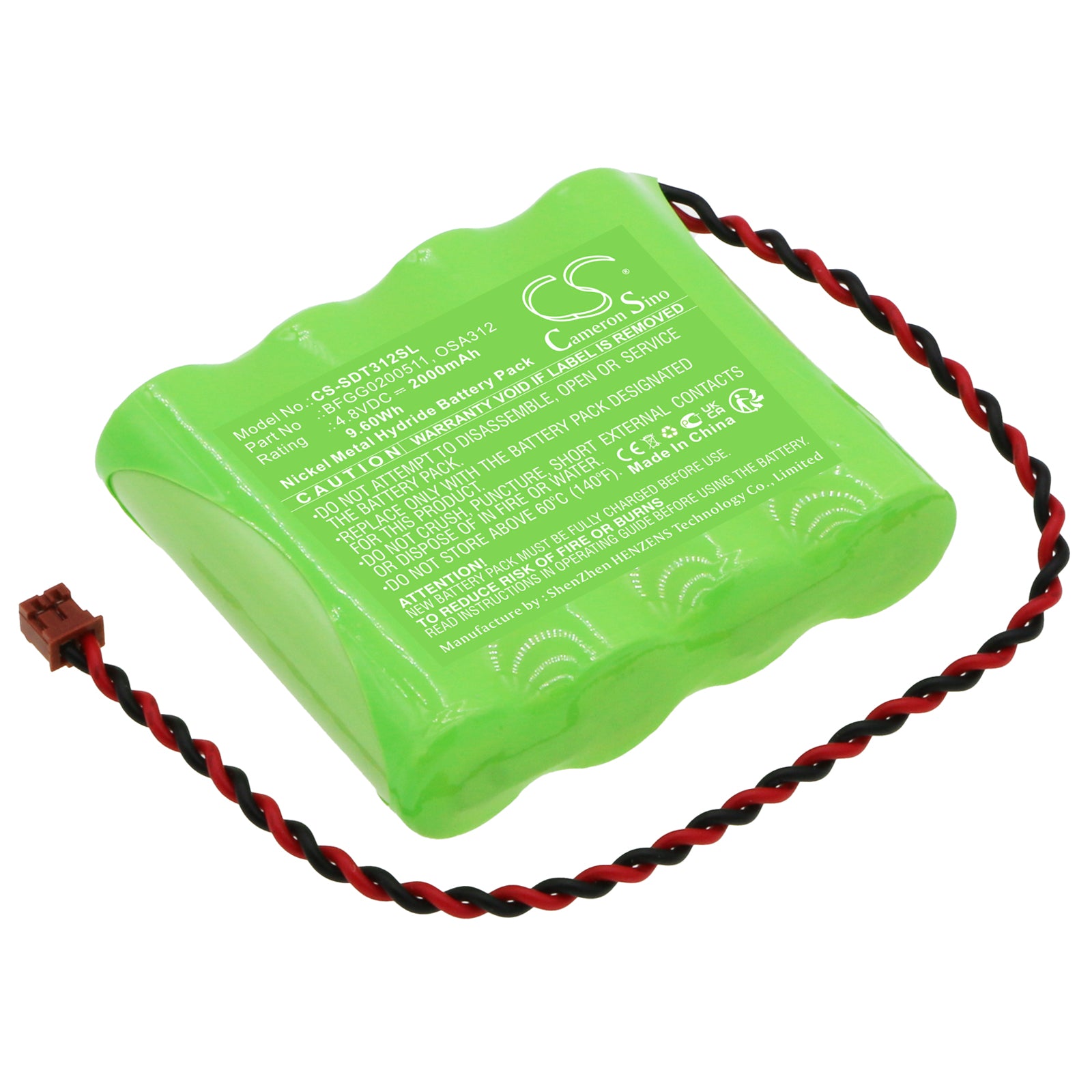 CS-SDT312SL Replacement Battery – Compatible with FGE-HX, FGE-HXY, FGE-X, FGE-XY, FGV-HX, FGV-HXY, FGV-X, FGV-XY, Force Gauges FGE, Force Gauges FGV