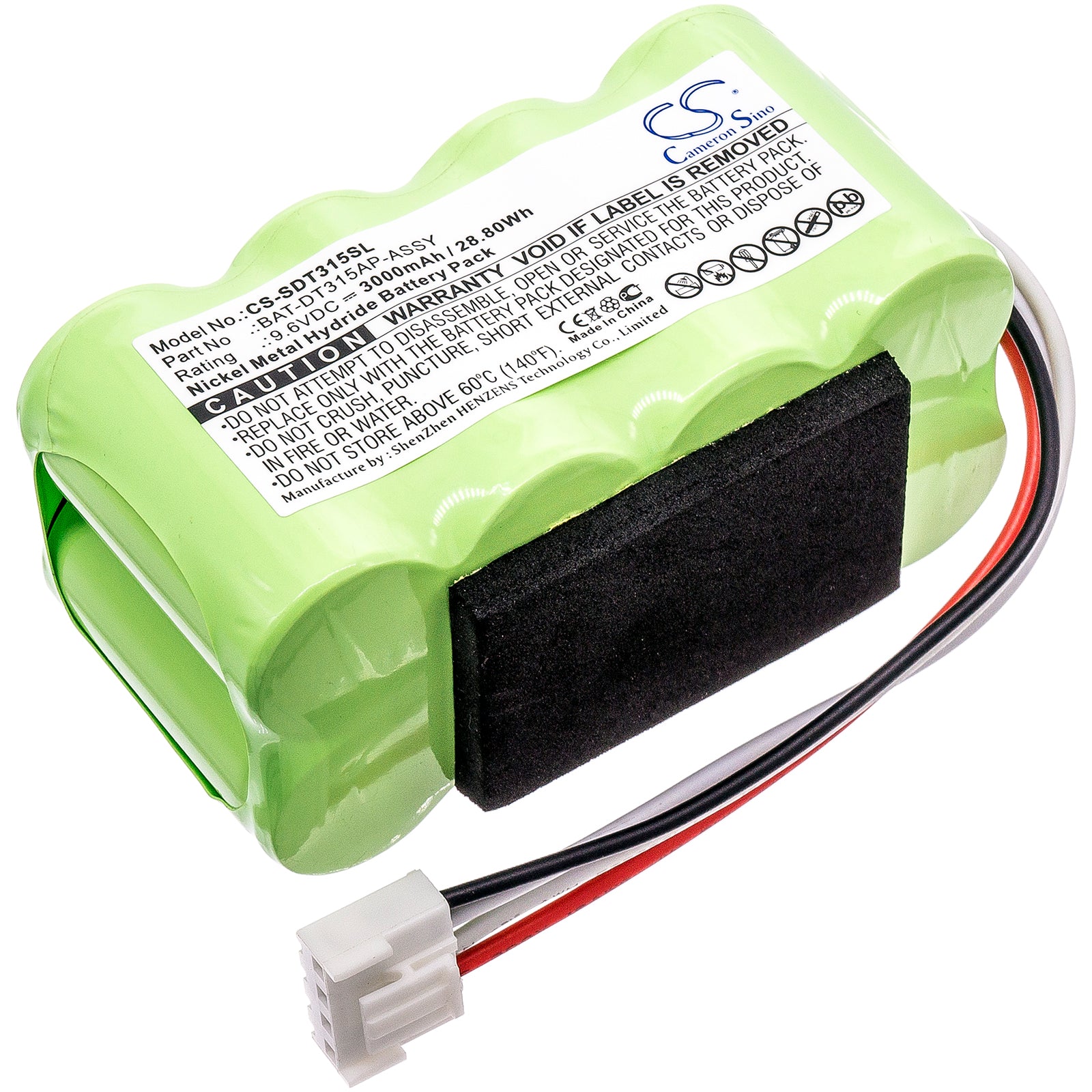 9.6V 3000mAh/28.80Wh Ni-MH Equipment/Survey Battery for Shimpo