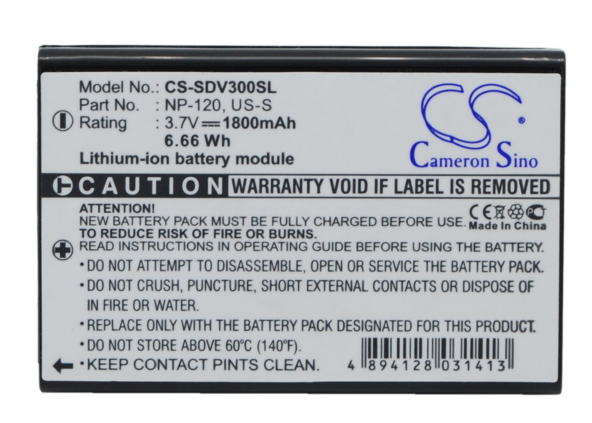 3.7V 1800mAh/6.66Wh Li-ion GPS/Navigator Battery for Sonocaddie