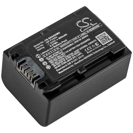 7.3V 900mAh/6.57Wh Li-ion Camera Battery for Sony