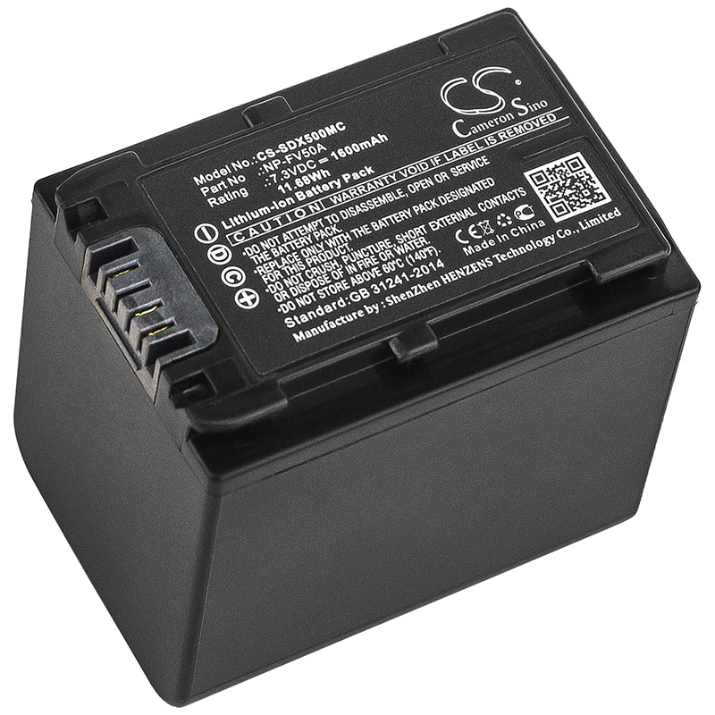7.3V 1600mAh/11.68Wh Li-ion Camera Battery for Sony