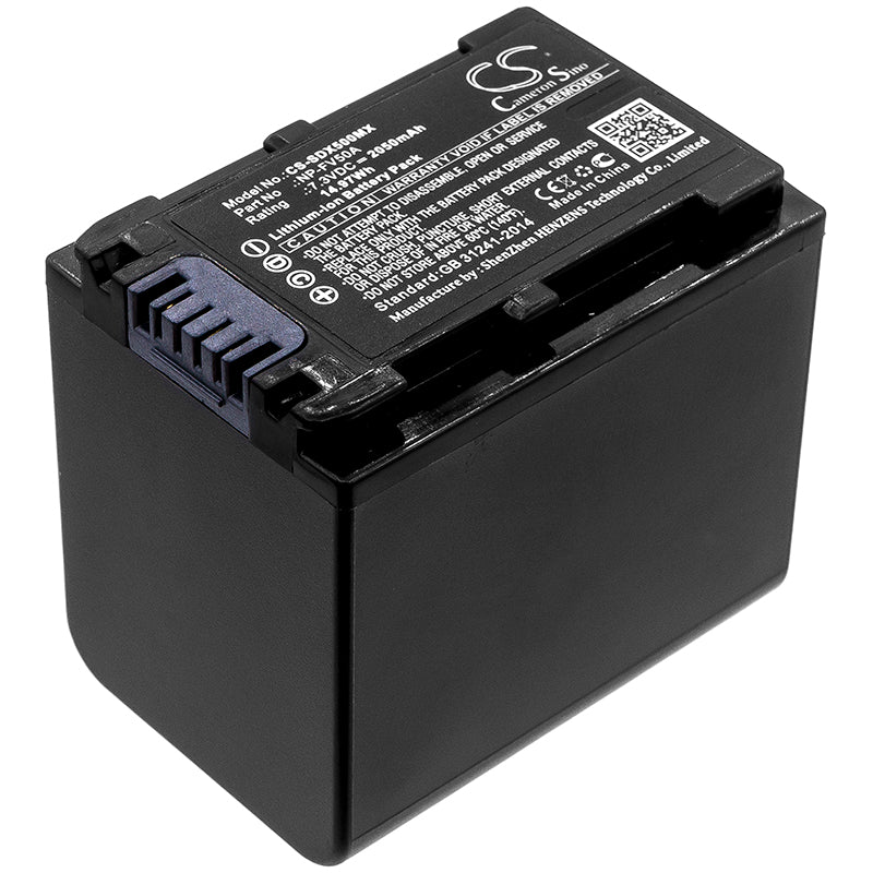 7.3V 2050mAh/14.97Wh Li-ion Camera Battery for Sony