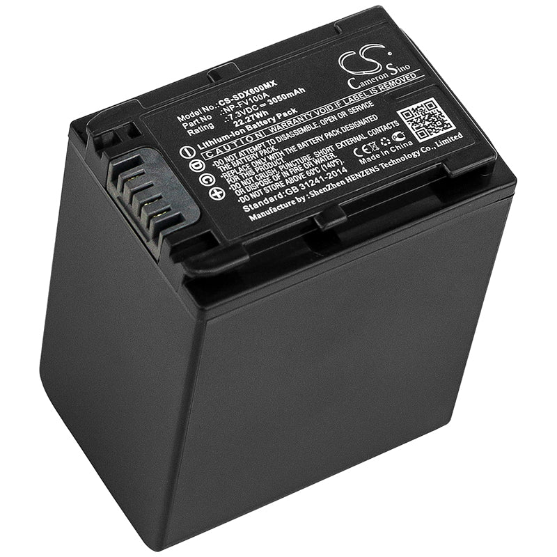 7.3V 3050mAh/22.27Wh Li-ion Camera Battery for Sony