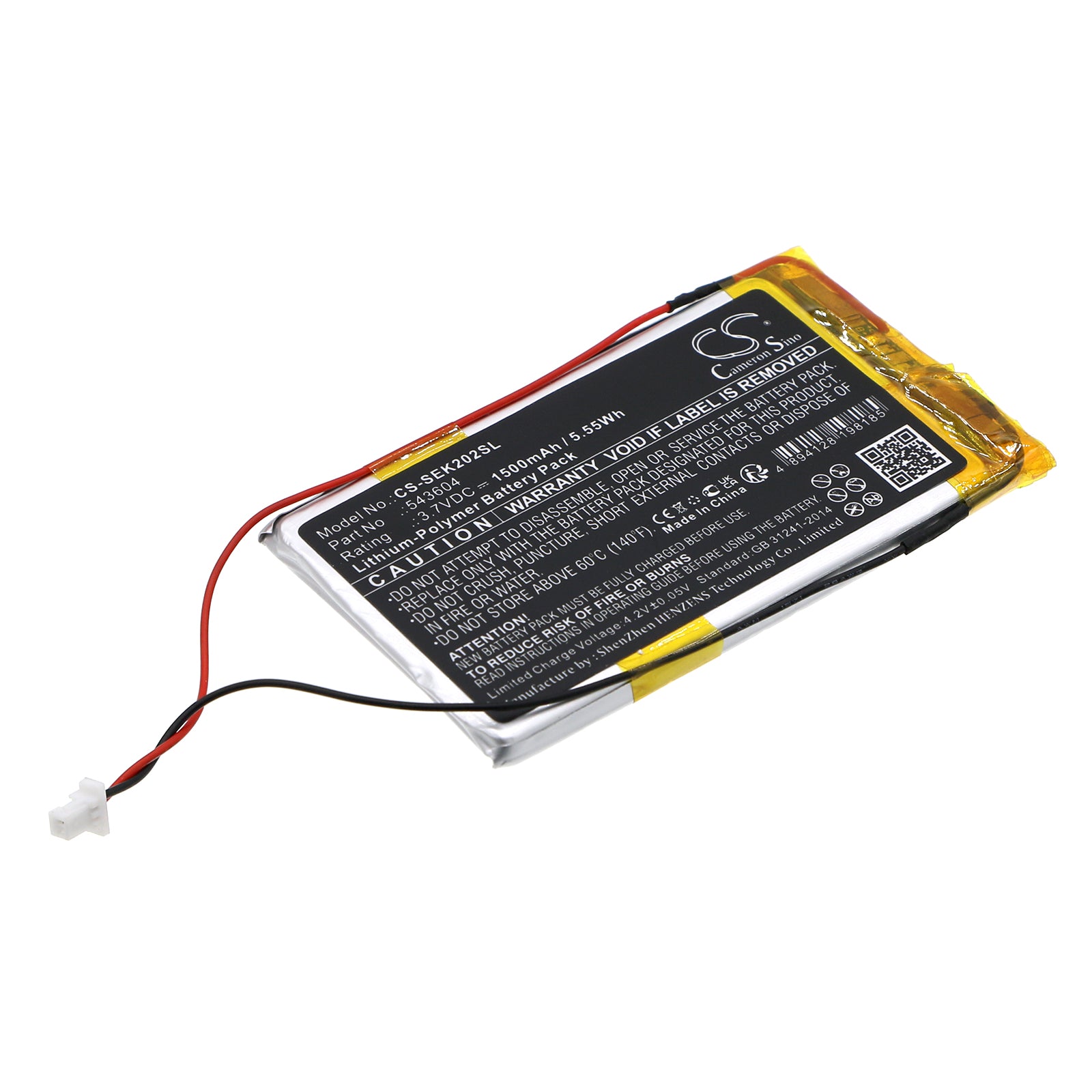 CS-SEK202SL Replacement Battery – Compatible with EK 2020-D-II Receiver, EK2020