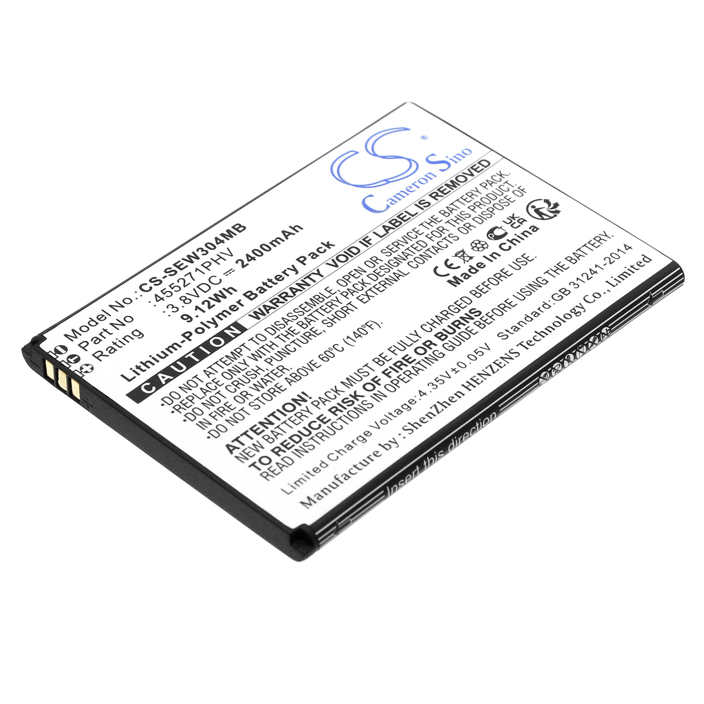 CS-SEW304MB Replacement Battery – Compatible with SC875
