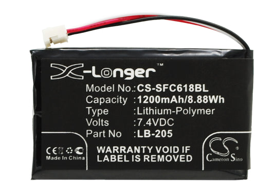 7.4V 1200mAh/8.88Wh Li-Polymer Payment Terminal Battery for Safescan