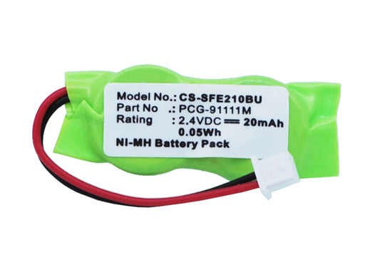 2.4V 20mAh/0.05Wh Ni-MH CMOS/BackUp Battery for Sony