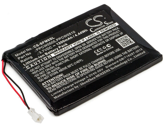 3.7VV 1200mAh/4.44Wh Li-ion MP3/MP4/PMP Battery for i-Audio