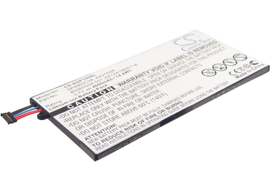 3.7VV 4000mAh/14.80Wh Li-Polymer Tablet Battery for Samsung