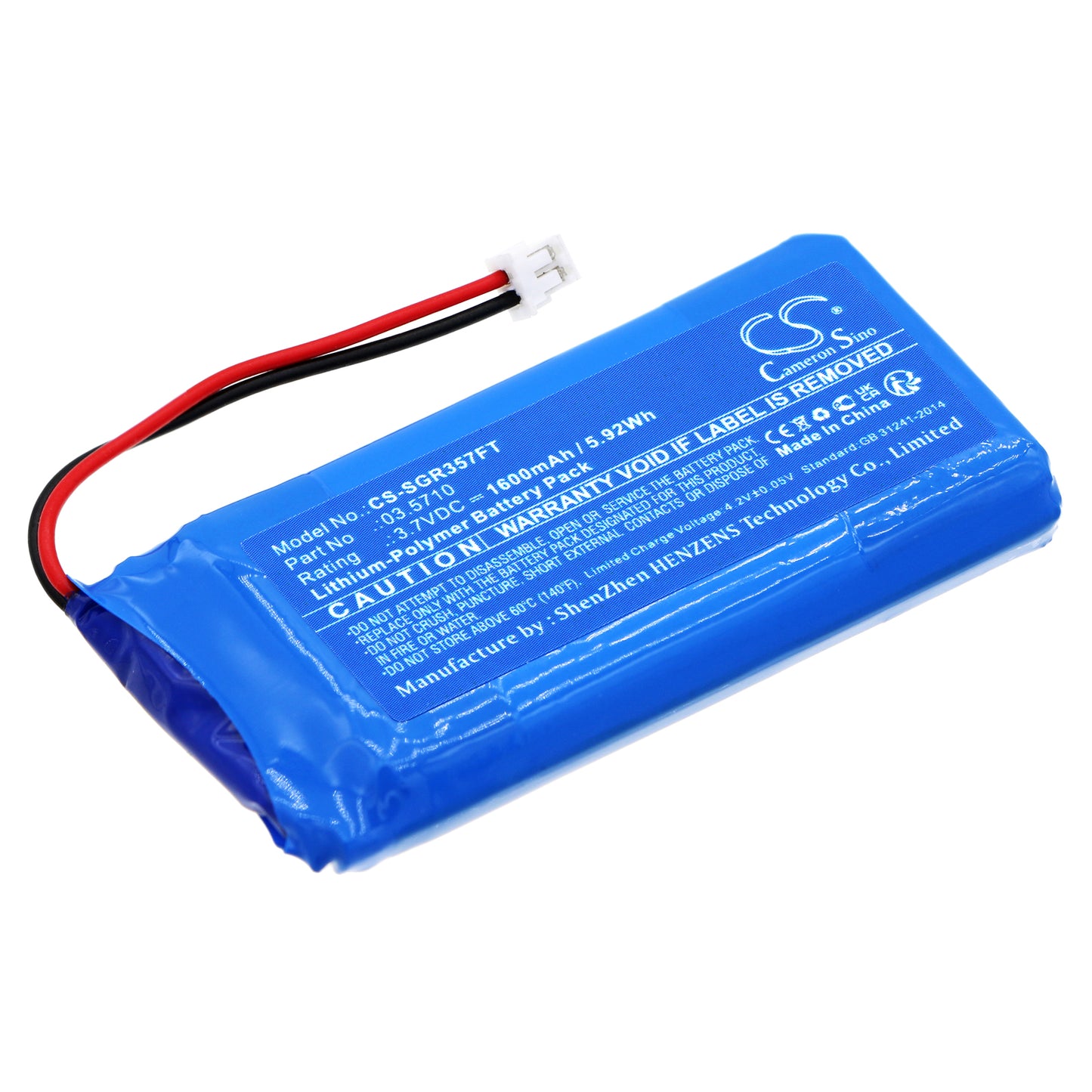 CS-SGR357FT Replacement Battery – Compatible with 03.5404, Scangrip, Spotlight