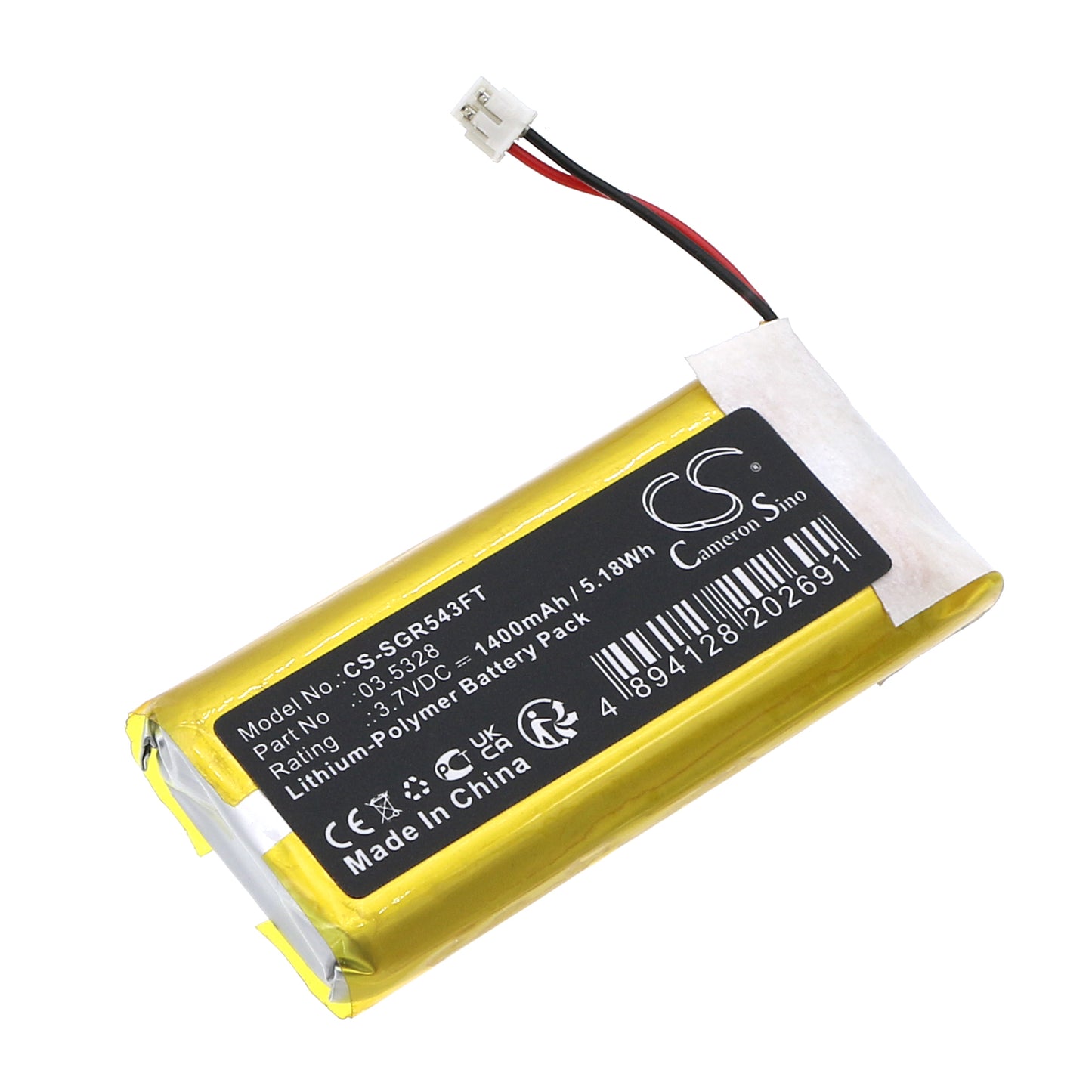 CS-SGR543FT Replacement Battery – Compatible with 03.5026, 03.5412, 03.5438, 03.5446, I-Match, I-Match2, I-View COB LE, Night View