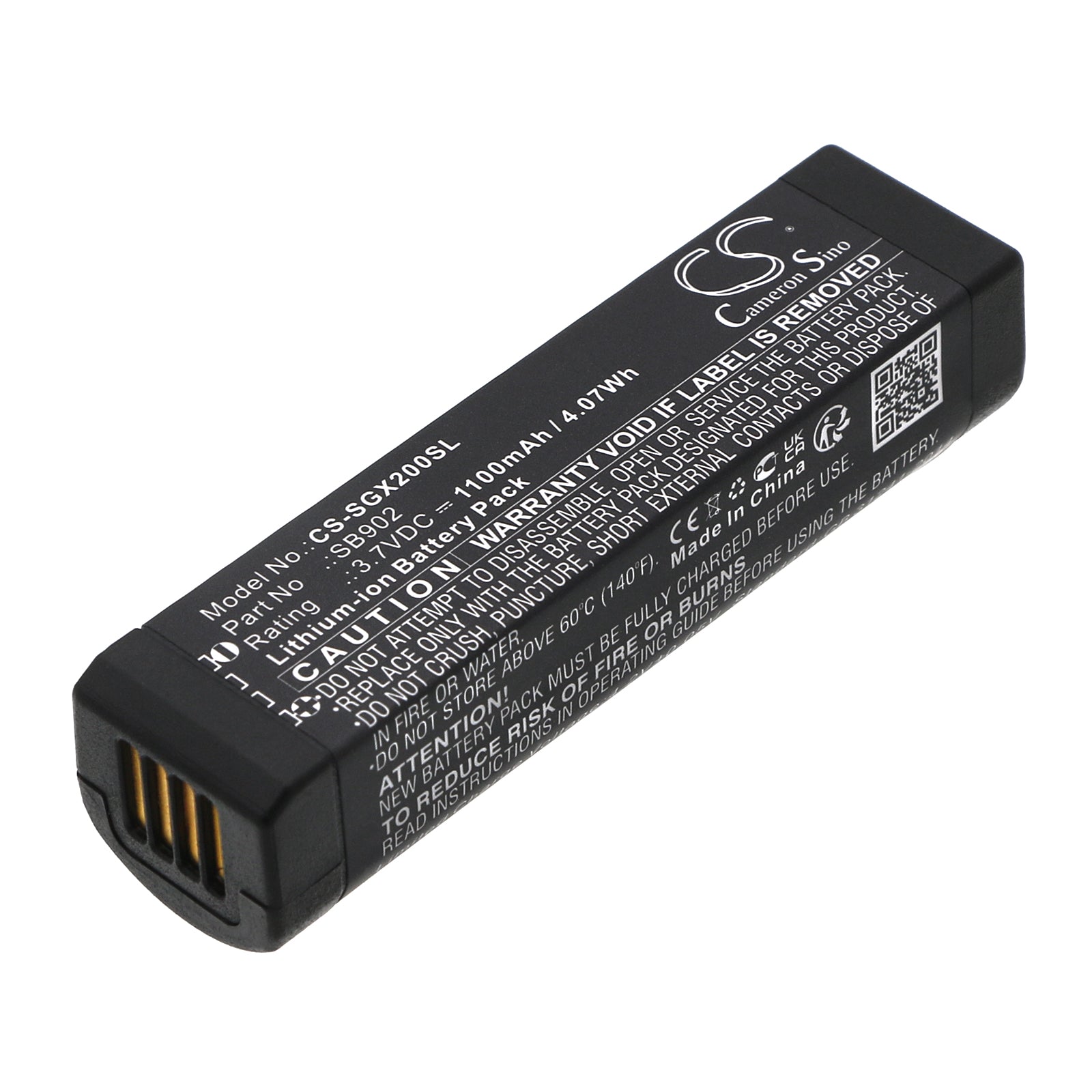 3.7V 1100mAh/4.07Wh Li-ion Speaker Battery for SHURE