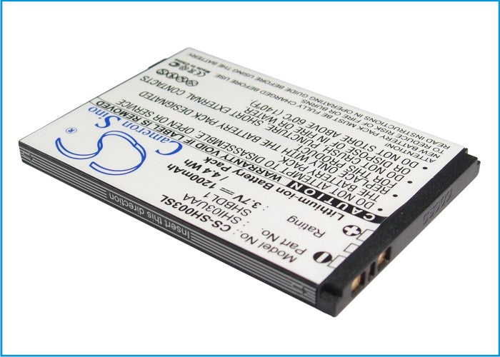 3.7V 1200mAh/4.44Wh Li-ion Mobile/SmartPhone Battery for Sharp
