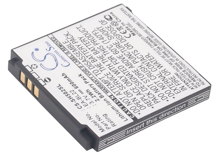 3.7V 600mAh Li-ion Mobile/SmartPhone Battery for Sharp