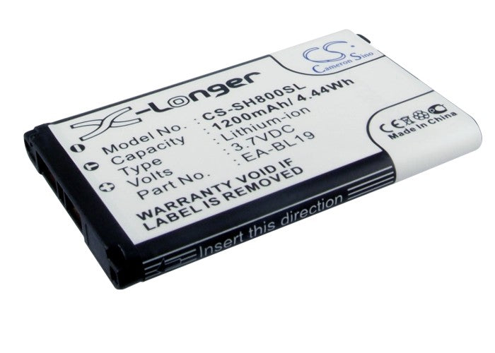 3.7V 1200mAh/4.44Wh Li-ion Mobile/SmartPhone Battery for Sharp