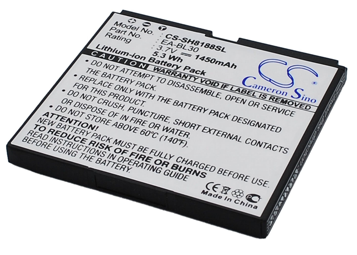 3.7V 1450mAh Li-ion Mobile/SmartPhone Battery for Sharp