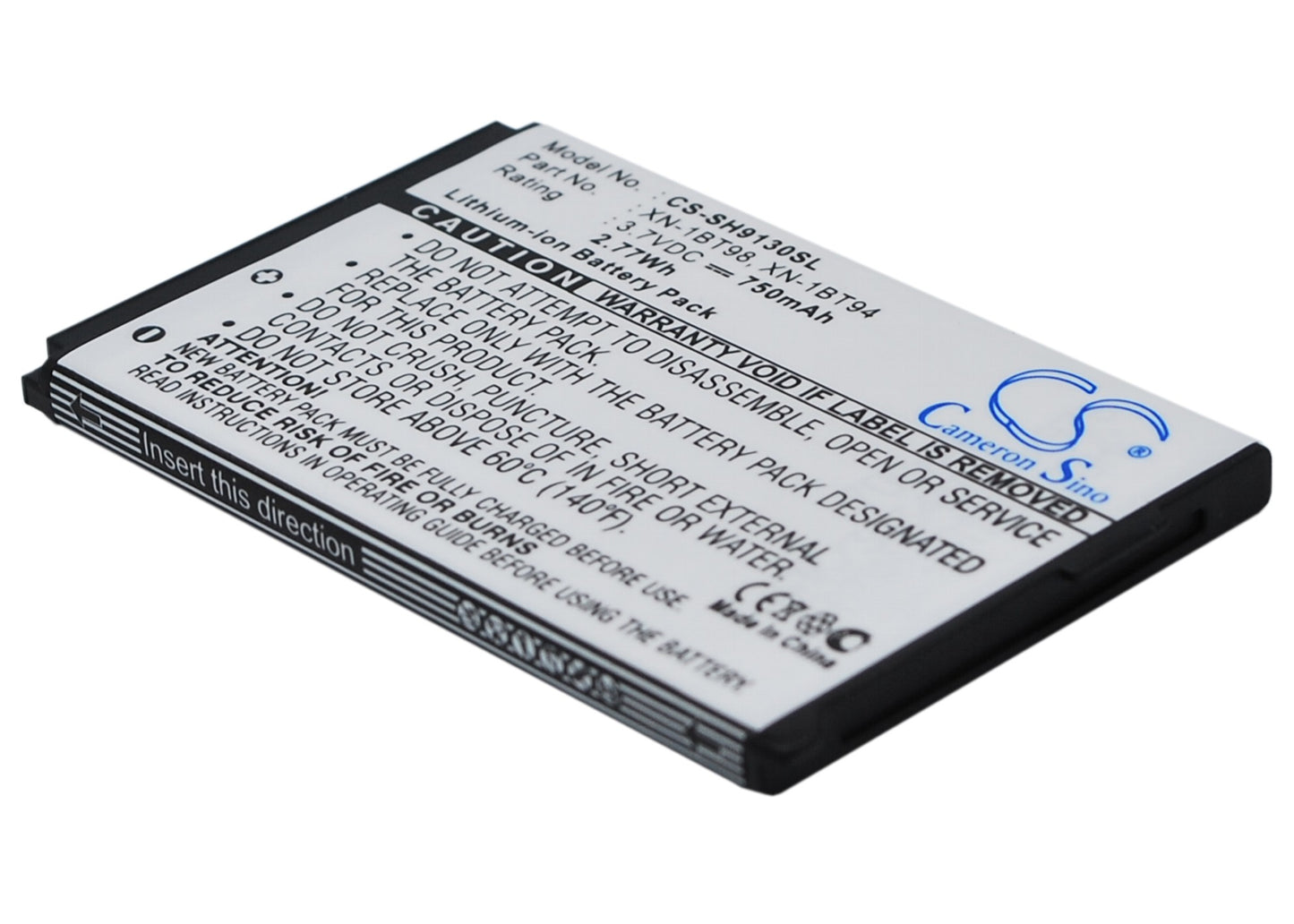 3.7V 750mAh/2.78Wh Li-ion Mobile/SmartPhone Battery for Sharp