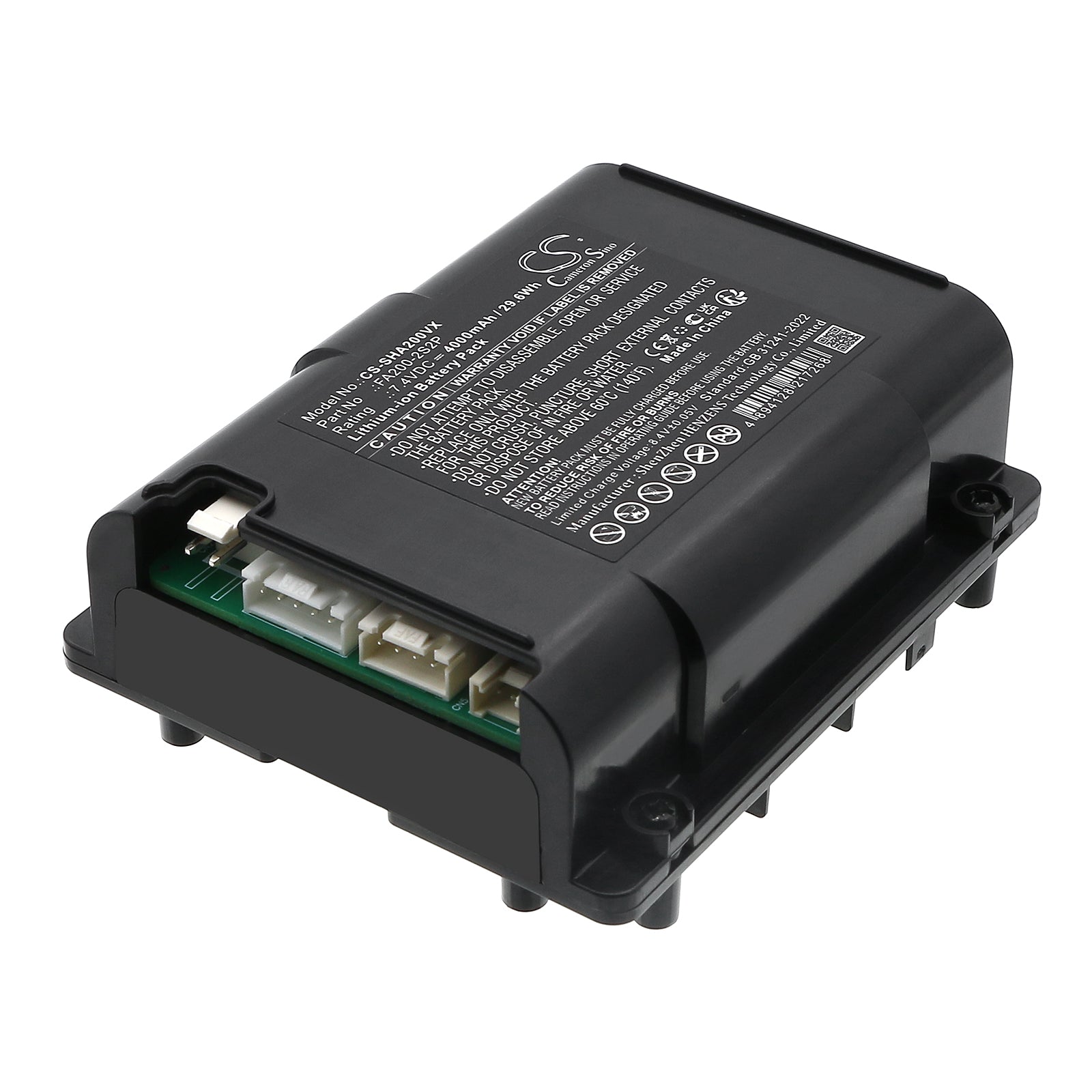 CS-SHA200VX Replacement Battery – Compatible with FA200, FlexBreeze Fan