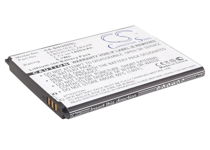 3.7V 1400mAh/5.18Wh Li-ion Mobile/SmartPhone Battery for Samsung