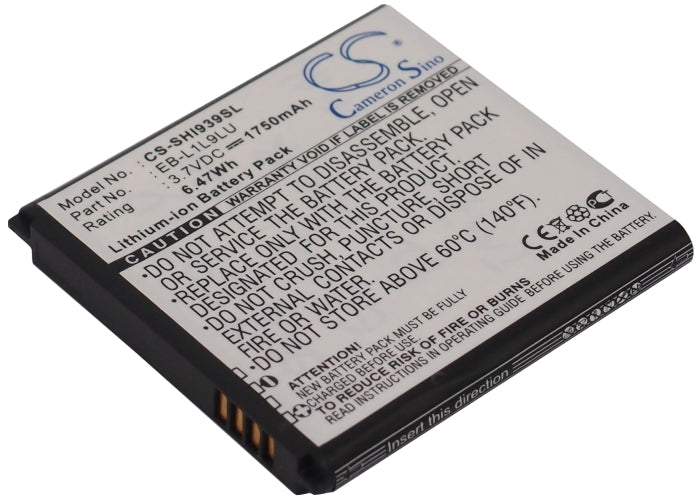 3.7V 1750mAh/6.48Wh Li-ion Mobile/SmartPhone Battery for Samsung